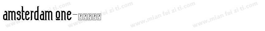 amsterdam one字体转换